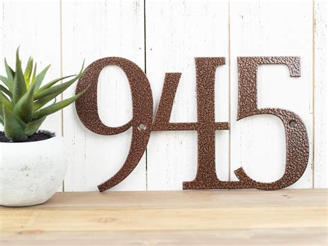 outdoor metal house numbers|decorative metal house numbers.